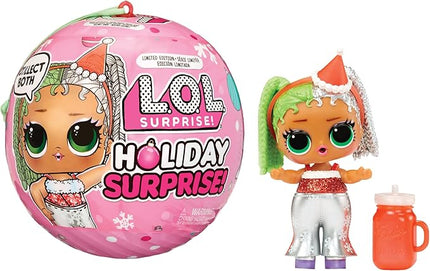 L.O.L. Surprise! Holiday Surprise!- Miss Merry- with Collectible Doll, 8 Surprises, Holiday Theme, Collectible Dolls, Limited Edition- Great Gift for Girls Age 3+