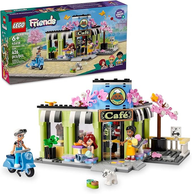 LEGO Friends Heartlake City Cafe Building Toys - Pretend Play Toys Figures & Playset for Kids, Girls & Boys, Ages 6+ - Imaginative Play W/Mini Dolls - Birthday Gift Idea - 42618