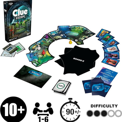 Clue Escape: The World’s Fair Board Game | Escape Room 1-Time Solve Mystery Games | Ages 10+ | 1 to 6 Players | 90 - 120 Mins.| Family Games