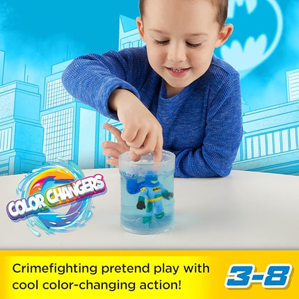 Fisher-Price Imaginext DC Super Friends, Batman Toys, Color Changers 3-Piece Figure Set with Harley Quinn for Preschool Kids Ages 3+ Years