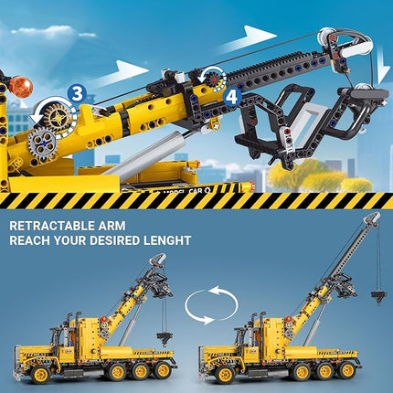 Mould King 17011 Heavy-Duty Tow Truck Building Toy Set, Technology MOC Road Trailers Building Gift Toys for Kids Age 14+ (1,250 Pieces)