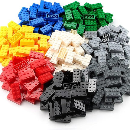 Feleph 2x4 Bricks 320 Pieces Multicolored Basic Parts Building kit Creative Play Set Blocks Toy Accessories Compatible with 3001 Major Brands (8 Mixed Color)