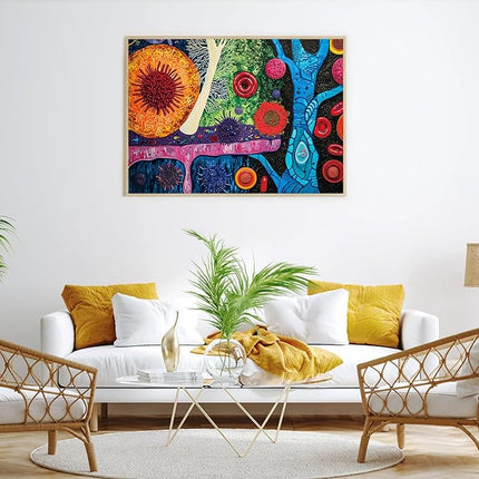 Vita Mosaic Jigsaw Puzzles, Puzzles for Adults 1000 Pieces, Cell Symphony Impossible Challenging Puzzles Game, Home Decoration Puzzle, Interlock Perfectly No Dust