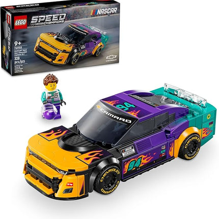 LEGO Speed Champions NASCAR Next Gen Chevrolet Camaro ZL1, Model Racecar Building Set, NASCAR Collectible Racing Toy for Kids Ages 9 and Up, 76935