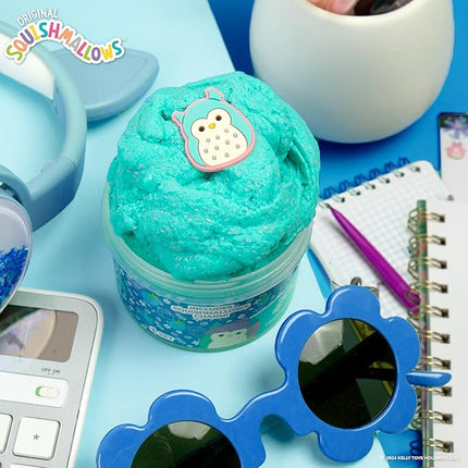 Original Squishmallows Winston Premium Cloud Slime - Limited Release, Blue Raspberry Scent, 8 oz. Jar
