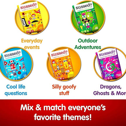 SUSSED The Wacky ‘What Would You Do’ Travel Card Game - Social Fun for Kids and Teens - Fun Boo Basket Stuffer for Families - Ages 7+ - Orange Pack