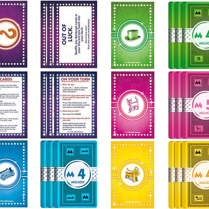 Monopoly Chance Board Game for Adults and Kids | Fast-Paced Family Party Game | Ages 8+ | 2-4 Players | 20 Mins. Average (Amazon Exclusive)