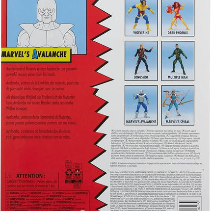 Marvel Legends Series X-Men Classic Avalanche 6-inch Action Figure Toy, for 4+ Years, 2 Accessories