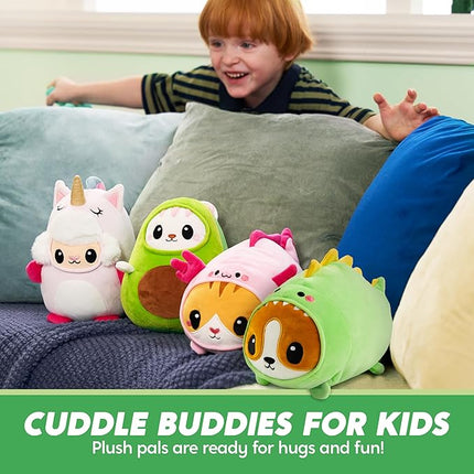 JOYIN Stuffed Animal, Kawaii Dinosaur Plush Toy, 11" Soft Plushie with Corgi Face, Cute Pillow for Kids and Adults, Birthday Surprise Gift for Boys and Girls, Gifts for Christmas