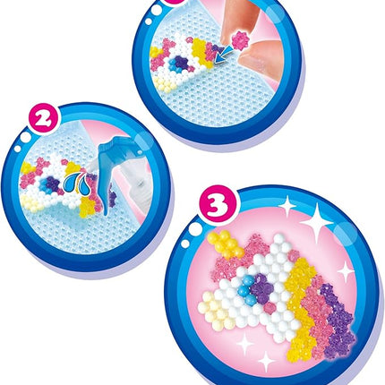 Aquabeads Arts & Crafts Charm Maker Theme Refill with Beads, Templates and Keychains Includes 1 playset