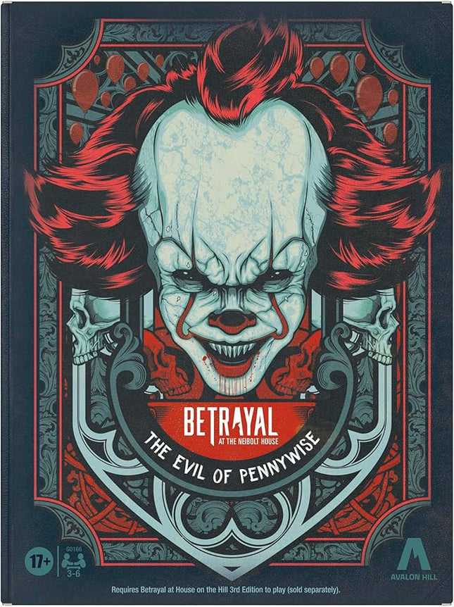 Avalon Hill Betrayal at The Neibolt House: The Evil of Pennywise Expansion | Ages 17+ | 3-6 Players