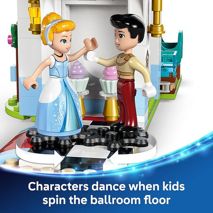 LEGO Disney Princess Cinderella's Castle & Horse Carriage Playset - Princess Castle Building Toy for Kids, Girls and Boys, Ages 6+ - with 2 Minidolls - Gift Idea for Birthdays - 43275