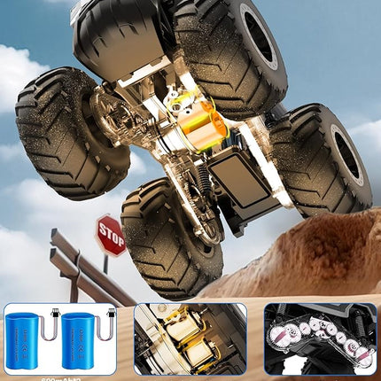 Remote Control Car Off-Road Pick-up Truck, 4WD Waterproof RC Trucks Toy RC Cars for All Terrain, 1:16 Amphibious Truck Toys 2.4GHz Vehicles Kids Gifts for Boys and Girls Aged 6-12