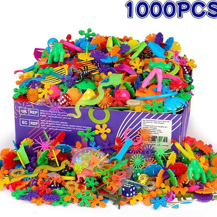 Amy&Benton 1000PCS Classroom Treasure Box Prizes Kids Birthday Party Favors Pinata Assorted Goody Bag Fillers Kid Carnival Prizes Box Toys Assortment