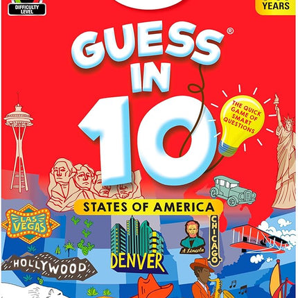 Skillmatics Guess in 10 States of America, Educational Travel Toys for Boys, Girls, and Kids Who Love Card Games, Board Games, Geography and History, Gifts for Ages 8, 9, 10 and Up