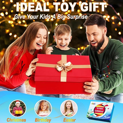 32 Bit Handheld Games for Kids Preloaded 139 Video Games, Portable Video Gaming Player with 3.0" IPS Screen and Rechargeable Battery, Mini Travel Games Electronic Gifts Toys for Boys Girls, White