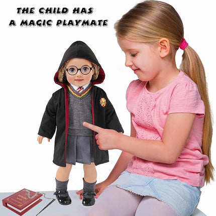 18 inch Doll Clothes and Accessories School Uniform Costume Doll Clothing Accessories Set 10 Pcs for 18 inch Girl Dolls