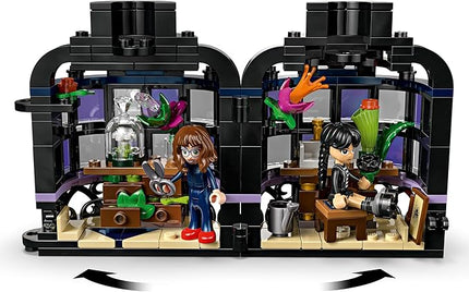 LEGO Wednesday Black Dahlia Flower Building Toy - Pretend Play Set for Girls & Boys, Ages 9+ - with Wednesday Addams & Professor Minidolls - Building Blocks for Kids - Gift Idea for Birthdays - 76784
