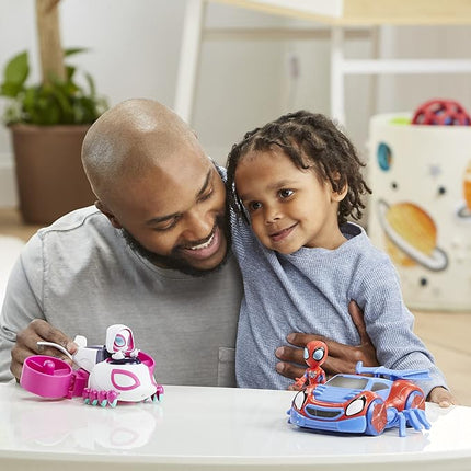 Spidey and His Amazing Friends Team Spidey Change ‘N Go Riders Playset, 3 Toy Cars and Action Figures, Marvel Super Hero Toys for 3 Year Old Boys and Girls and Up (Amazon Exclusive)