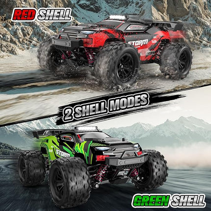 1:18 RC Cars, 2.4GHz 4WD High Speed 40 KM/H Remote Control car with Drift Wheel, All Terrain Off Road Monster Truck RC Drift Car with Gyro for Adults Boys 8-12