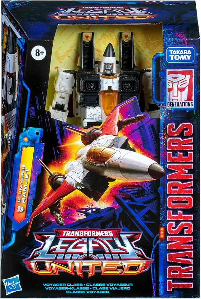 Transformers Legacy United Voyager Class G1 Universe Ramjet, 7-inch Converting Action Figure, for Boys and Girls Ages 8+