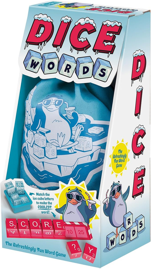 Thames & Kosmos Dice Words Tabletop Game | Family-Friendly Word Game for 2-4 Players Ages 8 & Up, 30 Minute Play Time | Simple Rules, Simultaneous Gameplay, Variants for New & Young Players