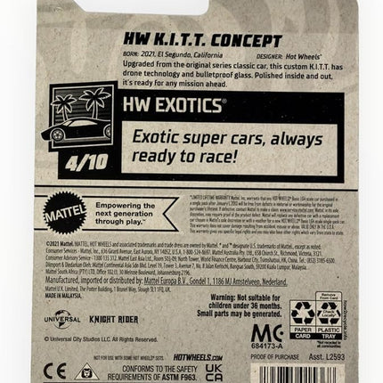 Hot Wheels Knight Rider Concept, HW K.I.T.T. Concept