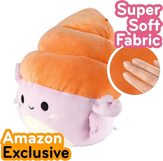 Squishmallows Original 10-Inch Arco The Purple Hermit Crab - Official Jazwares Plush - Collectible Soft Squishy Beach Summer Stuffed Animal Toy - Add to Your Squad - Gift for Kids, Girls & Boys