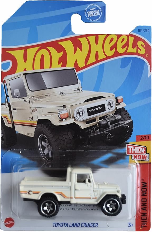 Hot Wheels Toyota Land Cruiser, Then and Now 2/10 [cream] 194/250 Regular Treasure Hunt