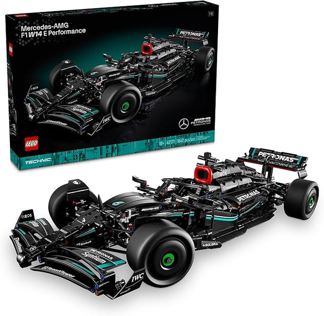 LEGO Technic Mercedes-AMG F1 W14 E Performance Model Car Kits - Formula 1 Building Sets for Adults, Ages 18+ - Gift for Men & Women - Race Car W/Realistic Details - 42171