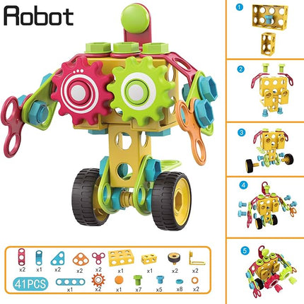 Contixo ST3 Kids Toys - 223 PCs 3D Building Blocks STEM Construction Playboards Creativity, Imagination, Recreational, Educational for Children Toddler, 3+ Year Old Boys and Girls