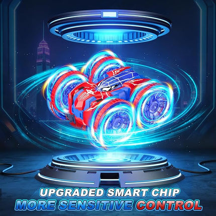 Waterproof Remote Control Car，4WD Land & Water 2.4 GHz RC Car Remote Control Boat，360°Rotation RC Stunt with LED Lights，Boys Girls Gifts All Terrain Water Beach Pool Toy