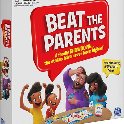 Spin Master Games, Beat The Parents Classic Family Trivia Game, Kids vs Parents for Ages 6 and up