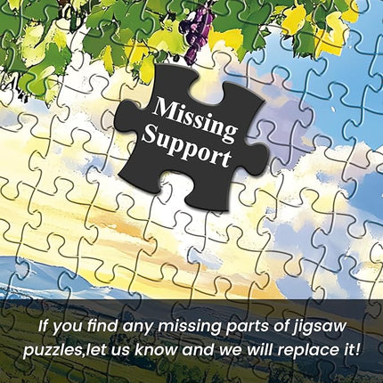Jigsaw Puzzles 500 Pieces for Adults Natural Wine Estate, 500 Piece Vineyard 500 Piece Puzzles for Adults and Children, Family Activity Game, Puzzle Great Gift for Family and Friends 20.5 * 15 Inch