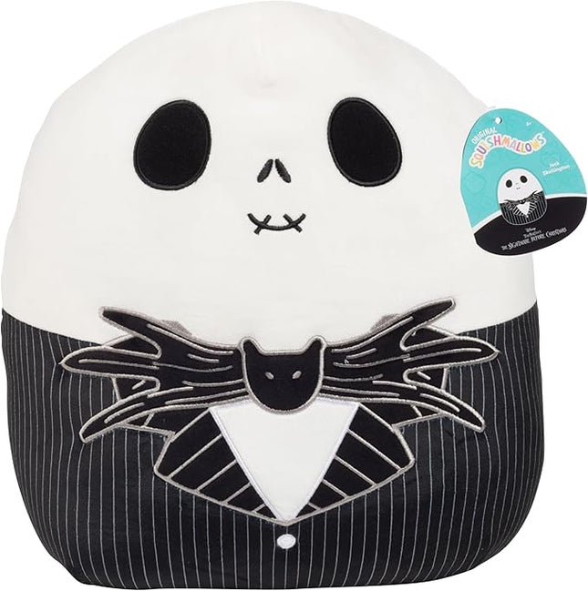 Squishmallows Original 14-Inch Large Jack Skellington - Nightmare Before Christmas - Official Jazwares Pillow Plush - Collectible Soft & Squishy Stuffed Animal Toy - Gift for Kids, Girls & Boys