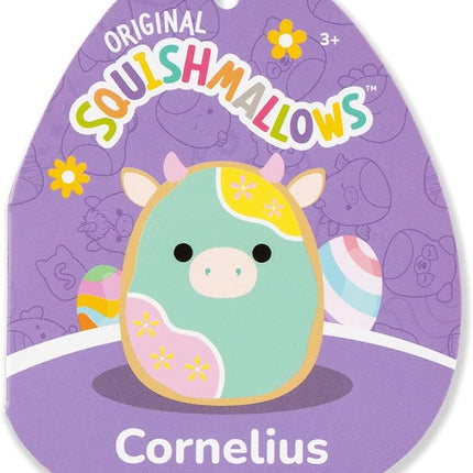 Squishmallows Original 5in Cornelius The Cookie Cow – Official Jazwares Easter Plush (Little)