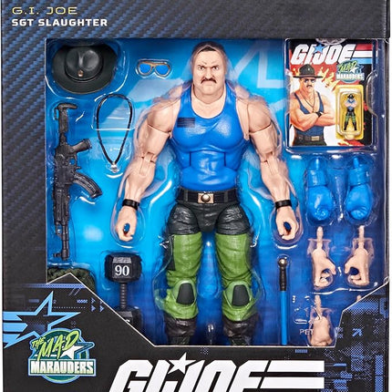 G.I. Joe Classified Series #129, Mad Marauders SGT Slaughter, Collectible 6 Inch Action Figure with 18 Accessories