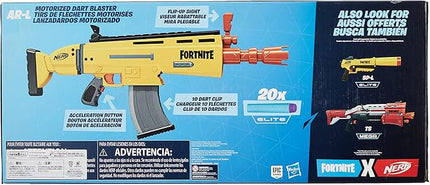 Fortnite AR-L Nerf Elite Dart Blaster - Motorized Toy Blaster, 20 Official Nerf Fortnite Elite Darts, Flip Up Sights - for Youth, Teens, Adults
