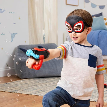 Spidey and his Amazing Friends Marvel Water-Webs Miles “Spin” Morales Electronic Bubble Slinger Role Play Set with Mask, Super Hero Toys for Kids, Ages 3+ (Amazon Exclusive)
