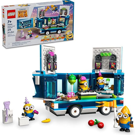 LEGO Despicable Me 4 Minions’ Music Party Bus, Creative Building Toy for Kids, Fun Despicable Me Toy Playset, Gift for Boys and Girls Aged 7 and Up, 75581