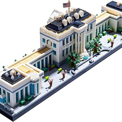 Architecture White House Modle Kit Micro Building Blocks Sets for Adults World Famous Landmark Collection Set U.S. Capital 3520 PCS for Teens 14+