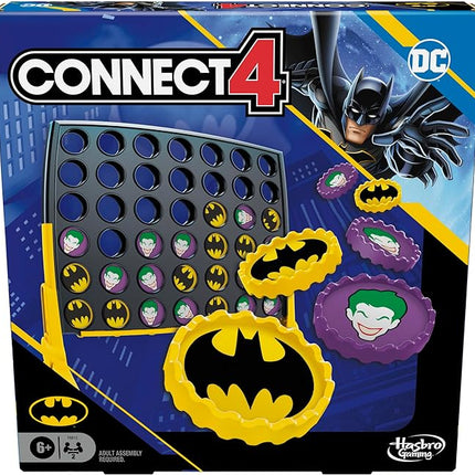 Connect 4 Batman Game | Batman-Themed 4 in a Row Game | Ages 6 and Up| for 2 Players | Strategy Board Games for Kids and Families (Amazon Exclusive)