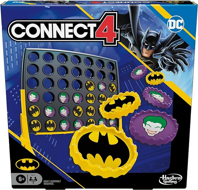 Connect 4 Batman Game | Batman-Themed 4 in a Row Game | Ages 6 and Up| for 2 Players | Strategy Board Games for Kids and Families (Amazon Exclusive)
