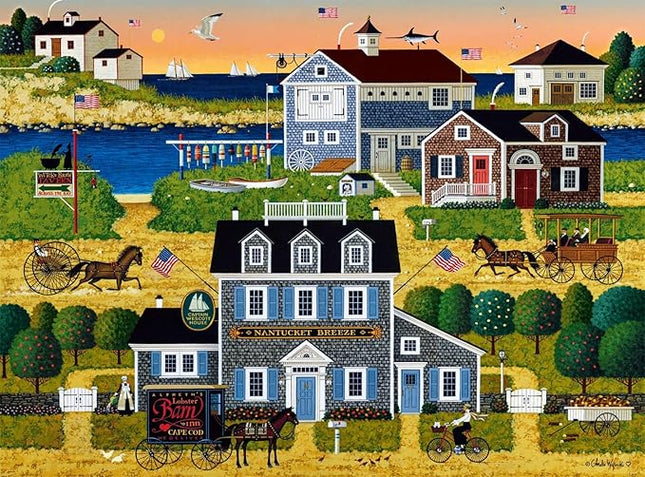 Buffalo Games - Charles Wysocki - Witch's Bay - 1000 Piece Jigsaw Puzzle for Adults -Challenging Puzzle Perfect for Game Nights - Finished Size is 26.75 x 19.75