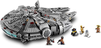 LEGO Star Wars Millennium Falcon 75257 Building Set - Starship Model with Finn, Chewbacca, Lando Calrissian, Boolio, C-3PO, R2-D2, and D-O Minifigures, The Rise of Skywalker Movie Collection