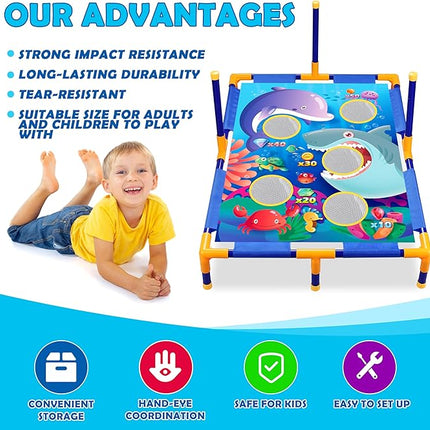 Animal Bean Bag Toss Game Toy Outdoor Toss Game, Family Party Party Supplies for Kids, Gift for Boys Birthday or Christmas for Toddlers Ages 3 4 5 6 Year Old