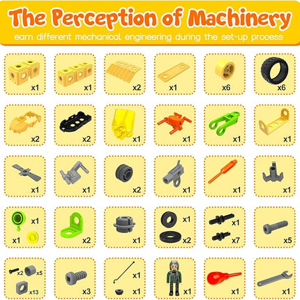 HOMETTER Stem Building Toys, Dinosaur Toys for 5+ Years Old Kids, Engineering Toys Creative Set, Christmas Ideas Gift for Boys Age 5 6 7 8 9 10+ Years Old