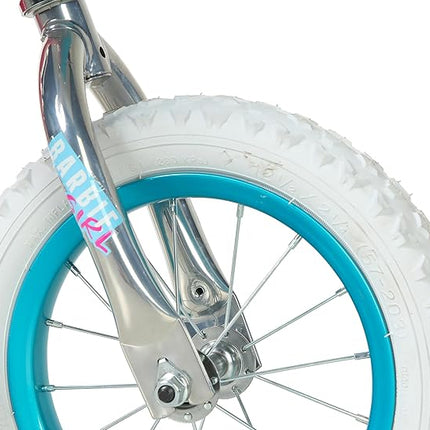 Dynacraft Barbie 12-18 Inch Girls BMX Bike for Age 3-9 Years - Fun and Stylish Design, Sturdy and Durable, Perfect for Kids Learning to Ride, Easy to Assemble, Ideal for Young Riders