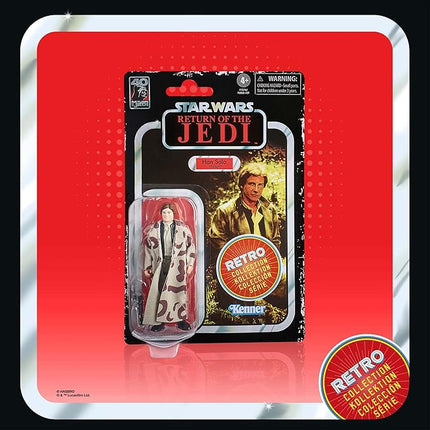 STAR WARS Retro Collection Han Solo (Endor), Return of The Jedi 3.75-Inch Collectible Action Figures, Ages 4 and Up
