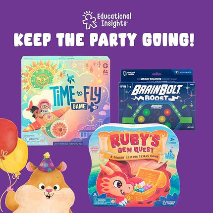 Educational Insights Hammy's Hamster Party - Memory Games for Kids, Matching Picture Card Sets, Toddler Shape & Color Recognition and Concentraction Practice, Fun Family Game Night for Ages 3+